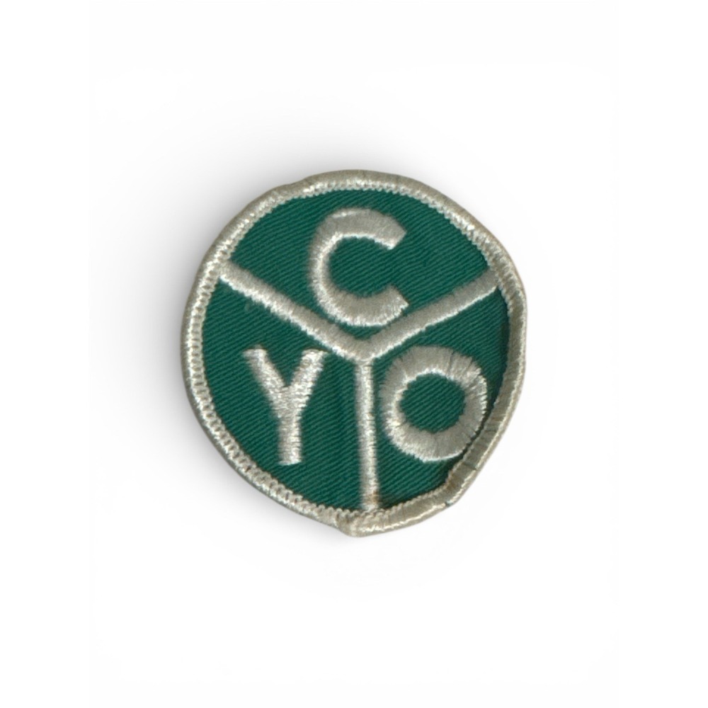 Catholic Youth‎ Organization CYO Green Religious Patch Christian 3"